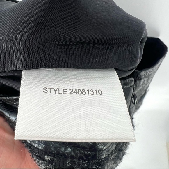 Tory Burch Tweed Pencil Skirt w/ Python Leather Waist Trim - Picture 13 of 16